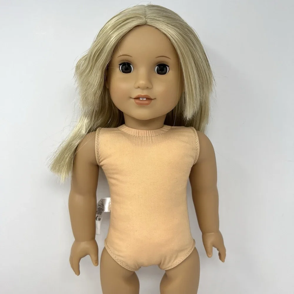 American Girl Doll Julie Albright 2014 Blonde‎ Hair Brown Eyes Pink Outfit 18